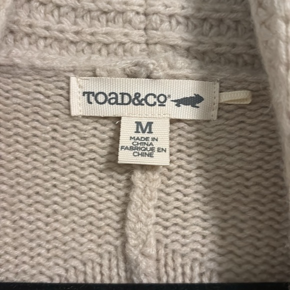 Toad & Co. wool cardigan M cream - Picture 3 of 4